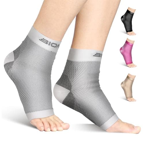 Image of Bionix Plantar Fasciitis Socks-1 Pair Compression Sleeves for Ankle Arch,Arthritis Foot Support for Pain Relief,Achilles Planter Facetious Support,Neuropathy Socks Brace for Men and Women-(White,L/XL)