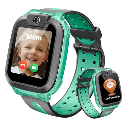 Image of imoo Z1 Kids Smart Watch, 4G Watch Phone for Kids with GPS Real-Time Location, Video & Phone Call, School Mode, SOS, IPX8 Waterproof Smartwatch with SIM Card-Gift for Boys & Girls (Green)