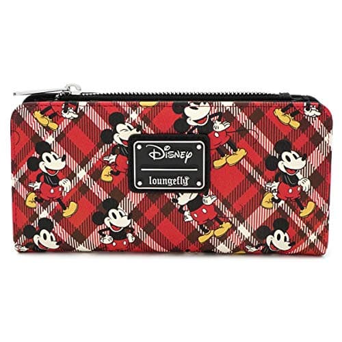 Image of Loungefly X Disney Mickey Mouse Red Plaid Purse