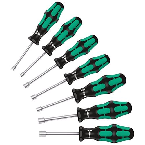 Image of Wera 395 HO/7 SM Kraftform Hollow Shaft Nutspinner set, 7pc, 05029510001