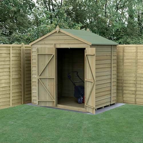 Image of Forest Garden 4LIFE Apex Shed 7x5 | Double Door | No Window|25 Year Anti-Rot Guarantee