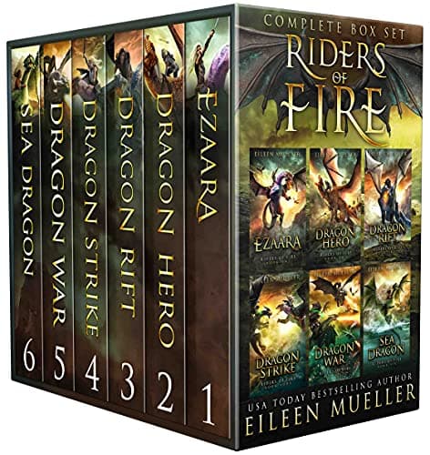 Image of Riders of Fire Complete Series Box Set books 1-6: YA Epic Fantasy Dragon Rider Adventures