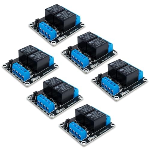Image of Innfeeltech 6pcs DC 12V Relay Module 2 Channel Relay with Optocoupler High or Low Level Trigger Expansion Board