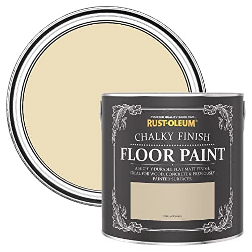 Image of Rust-Oleum Cream Scratch-Proof Floor Paint in Matt Finish - Clotted Cream 2.5L
