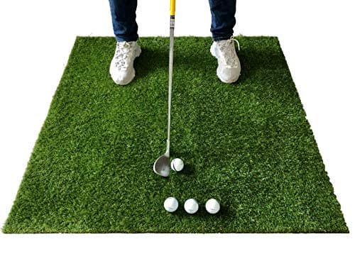 Image of LARGE GOLF GRASS PRACTICE MAT | DRIVING CHIPPING PITCHING PUTTING (100cm x 100cm)