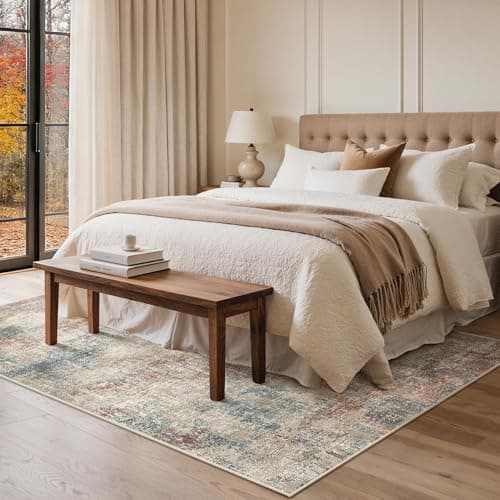 Image of GENIMO Large Rugs for Living Room 200x290cm, Extra Large Area Rug Washable, Modern Abstract Big Rugs, Low Pile, Non-Shedding, XXL Floor Carpet Minimalist, Hall, Dining Room, Home, Office, Bedroom
