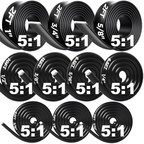 Image of 10 Size 5:1 Heat Shrink Tubing Roll Kit, 21.5m Dual Wall Adhesive Lined Waterproof Heat Shrink Sleeving, Marine Grade Electrical Cable Insulation for Automotive, Marine, Caravan & DIY Wiring Repair