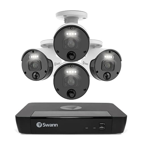 Image of Swann Master-Series NVR Security System, 4K Display, Night Vision, Motion Detection Recording, Smartphone Integration