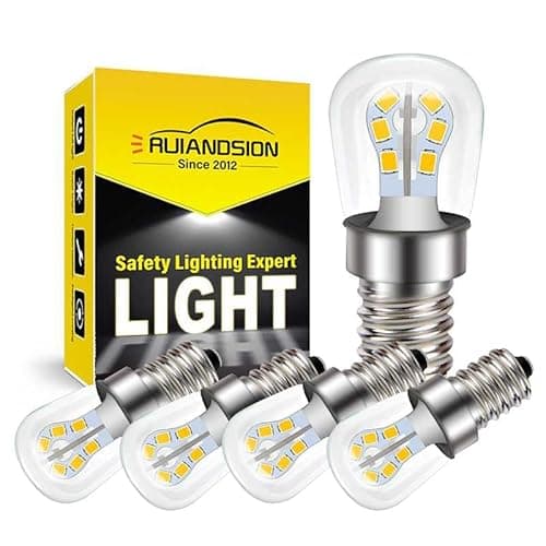 Image of Ruiandsion E14 LED Light Bulbs Low Voltage AC DC 24V 2W Edison Screw Base LED Energy Saving Warm White Bulbs for Truck Solar Power Lamp,Pack of 5