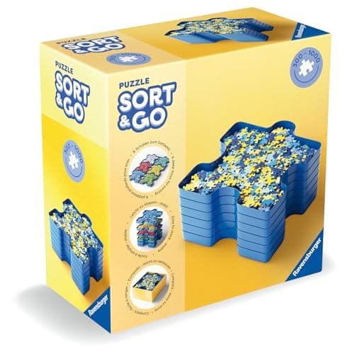 Image of Ravensburger Puzzle Accessories - Sorting Trays - Suitable for Jigsaws up to 1000 Pieces