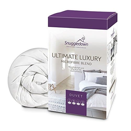 Image of Snuggledown Luxury Cotton Double Duvet 10.5 Tog - Premium & Breathable All-Year Round Quilt | 300tc Jacquard Cotton Cover, UK-Made, Non-Allergenic, Washable (200 x 200cm)