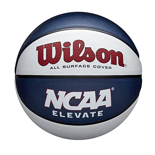 Image of WILSON NCAA Elevate Basketball - Size 7-29.5", White/Navy