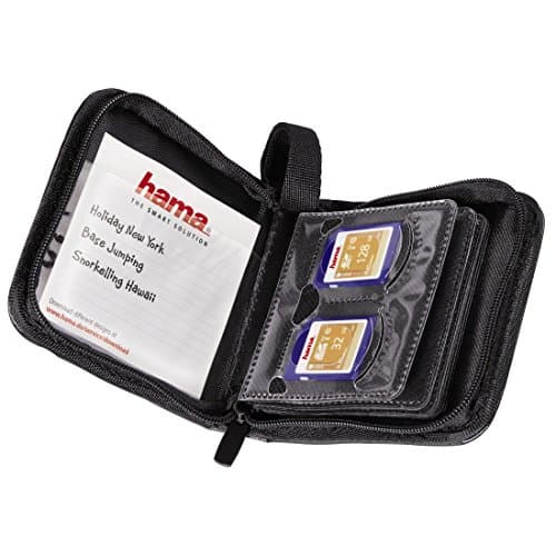 Image of Hama 95980 12 SD/MMC Memory Cards Wallet - Black