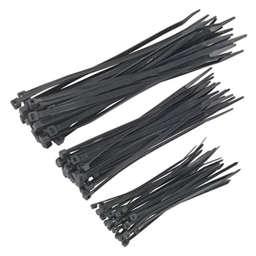 Image of Sealey Ct75B Cable Ties Assorted Black 75Pc