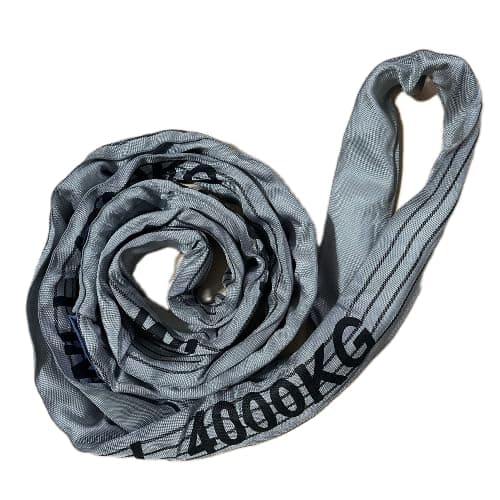 Image of 4 Tonne Lifting Round Sling Polyester Endless Lifting Strap 4T Various Lengths (3 Metre EWL 6M Circ))