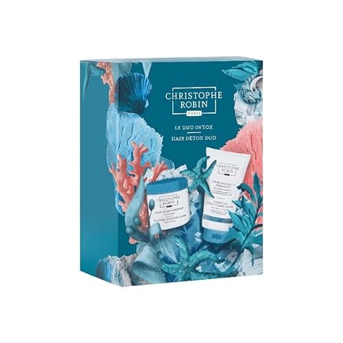 Image of Christophe Robin Hair Detox Duo – Purifying Scalp & Hair Care Set, Deep Cleansing Mask & Detoxifying Scrub, Removes Build-Up & Impurities, Refreshes & Balances Scalp