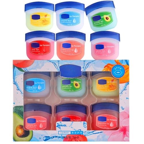Image of Lip Balm Set-Multipack,6 Packs Long Lasting Lips Natural Moisturizer Intensive Lip Repair for Cracked, Dry and Chapped Lips