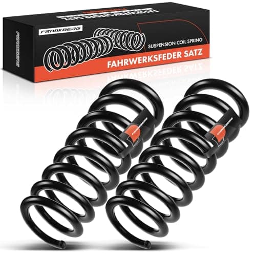 Image of Frankberg 2x Coil Spring Rear axle Compatible with CLS C219 2004-2010 E-Klasse W211 2002-2008 Replace# RA6483