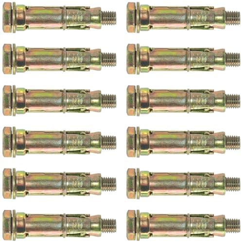 Image of 12 PCS Heavy Duty Expansion Bolts,Shield Anchor Bolts (M10)