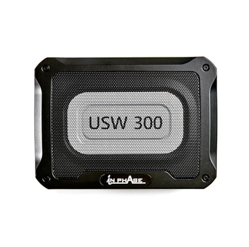 Image of In Phase USW300 300W Underseat Subwoofer - Active Car Subwoofer with Built-in Amplifier