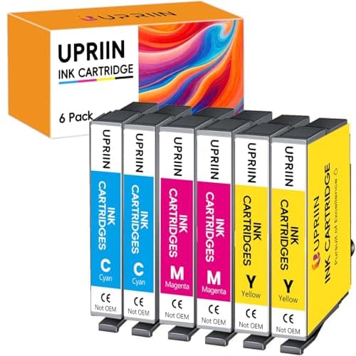 Image of UPRIIN 604XL Colour Ink Cartridges Compatible for Epson 604XL 604 Ink Cartridges for Workforce WF-2910 WF-2930 Expression Home XP-2200 XP-2205 XP-3200 XP-3205 XP-4200 (2 Yellow, 2 Cyan, 2 Magenta)