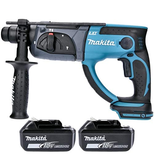 Image of Makita DHR202Z 18V Li-ion SDS Plus Rotary Hammer with 2 x 5Ah Batteries