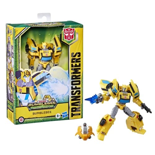 Image of Transformers Bumblebee Cyberverse Adventures Deluxe Class Bumblebee Action Figure Sting Shot Action Attack 12.5 cm
