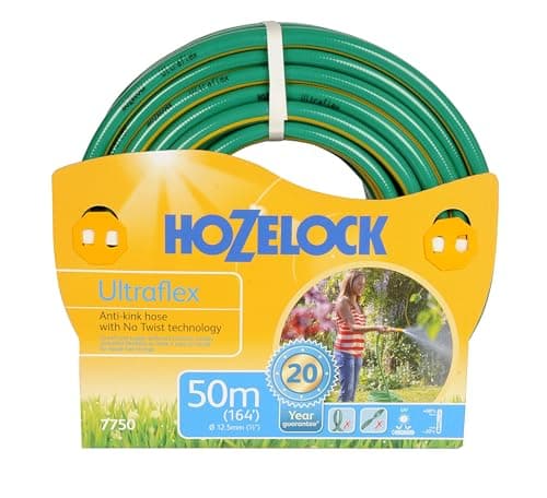 Image of HOZELOCK - Hose Tricoflex Ultraflex ø 12.5mm (1/2") 50m : Weather-resistant, Anti-twist and Anti-kink Hose, 5-layer Knitted Reinforced Structure, 40% Recycled PVC, 20 Year Guarantee* [7750P0000]