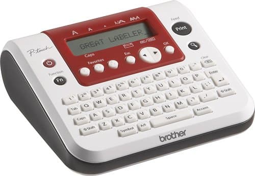 Image of Brother pt-1280s Thermal Transfer Label Printer – Label Printers (Thermal Transfer, 10 mm/sec, 9 mm, 1.2 cm, Black, LCD)
