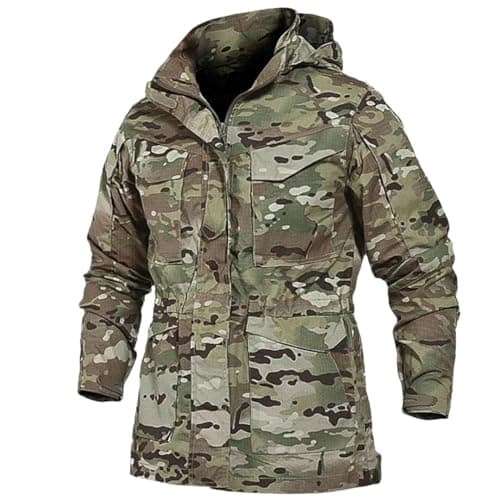 Image of Ornrjfll Multicam Military Tactical Jackets Men Warm Waterproof Windbreakers Army Camo Parka Trench Coat Multicam M