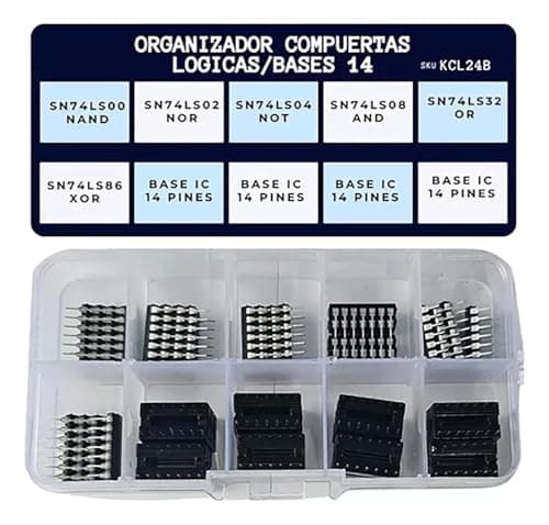 Image of 48pcs 6 values Integrated Circuit chip Assortment Kit 74LS02 74LS00 Low Power Schottky Logic IC Single Precision Timer BY DIY