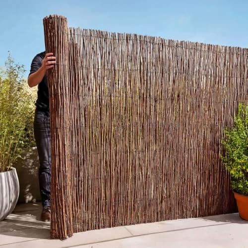 Image of Premium Willow Fencing Screening Rolls | 11 Sizes | W3-5m x H0.9-2m (W4m x H1.5m)