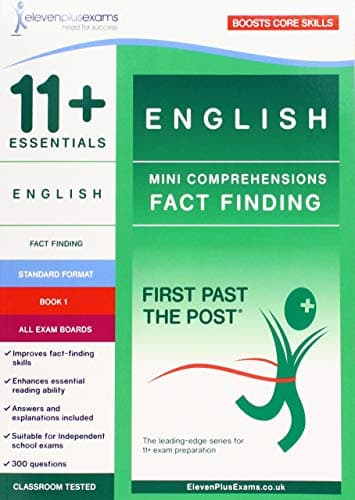 Image of 11+ Essentials English: Mini-Comprehensions Fact-Finding Book 1 (First Past the Post)