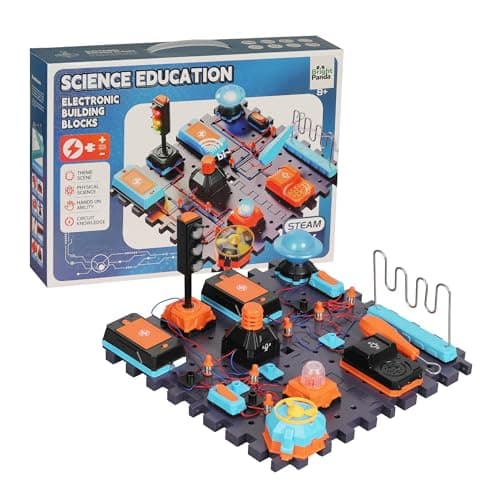 Image of Bright Panda Electric Circuit Kits for Children, Educational STEM Toys with 100+ Science Experiments for Kids, Build Your Own Science Kit, Combine Kits for Endless Fun (Explorer Advanced Set)