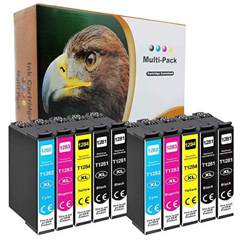 Image of Starlet24 10x T1285 Ink Cartridges for Epson T1281 T1282 T1283 T1284 Compatible with Epson Stylus BX305f BX305fd BX305fw S22 SX125 SX130 SX230 SX235w SX420W SX425W SX430W SX43 5w SX438W SX440W