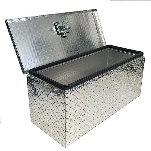Image of AB Tools Trailer Truck Aluminium Lockable Tool Box Chest Locker Storage 26” x 9” x 9”