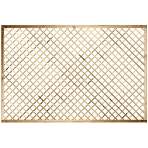 Image of Diamond Standard Elite Alderley, 6ft x 4ft Fence Panel Trellis Topper Wooden Lattice | Decorative Fencing Topper for Outdoor Garden Wall, Pergola, & Arch (Wide: 182.8cm x High: 120cm)
