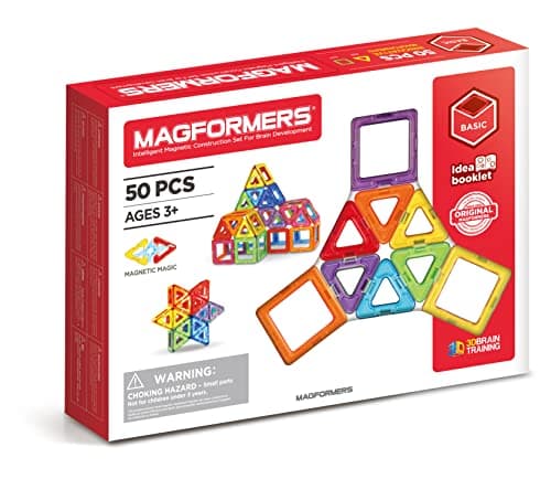 Image of Magformers Set of 50 Magnetic Pieces (701006) Assorted Colour/Model