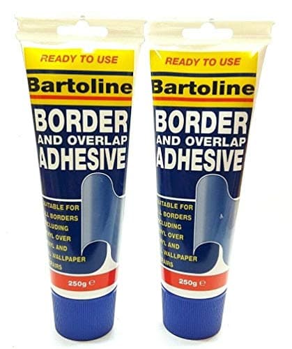 Image of 2 PCS BARTOLINE BORDER & OVERLAP ADHESIVE VINYL WALLPAPER REPAIRS INTERIOR 250G