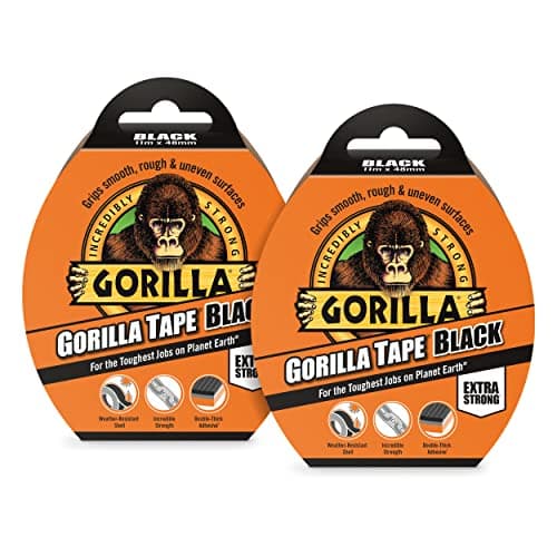 Image of Gorilla Tape Black 32m (2 Pack)