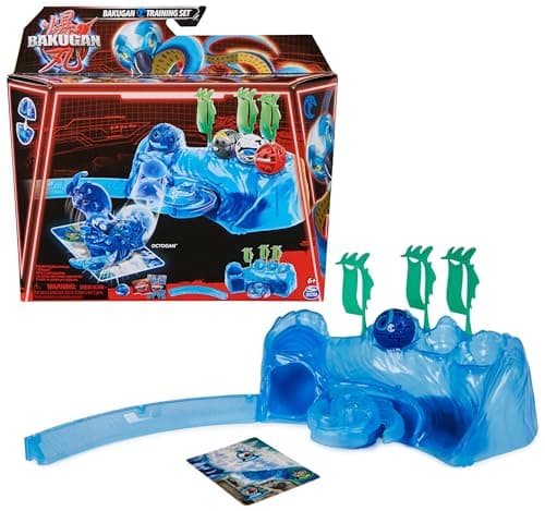 Image of BAKUGAN Training Set with Octogan, Aquatic Clan-Themed Customisable Action Figure, Trading Cards and Playset, Kids’ Toys for Boys and Girls 6 and up