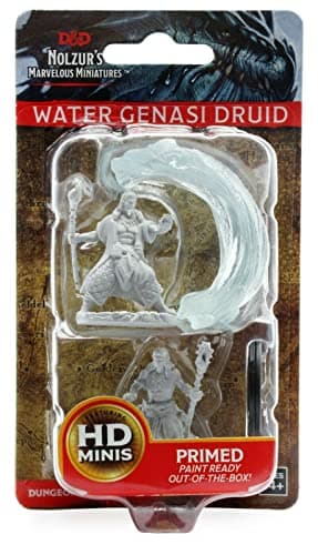 Image of D&D WZK73337 Nolzur's Marvelous Wave 5 - Unpainted Miniatures - Water Genasi Male Druid