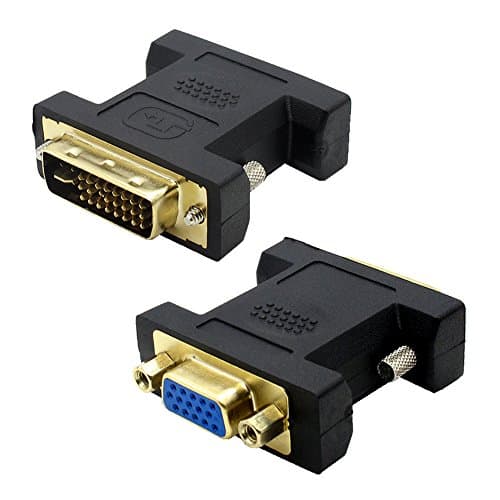 Image of VMOJO DVI to VGA adapter DVI-I 24 + 5 male to VGA HD15 female converter digital to analog adapter