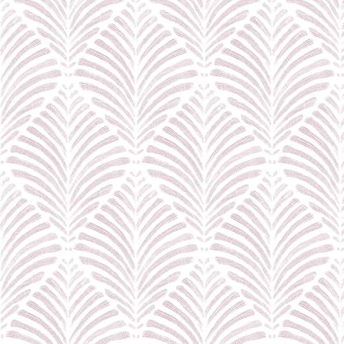 Image of Yomshi Self Adhesive Wallpaper, Pink Geometric Sticky Wallpaper Boho Contact Paper Vinyl Wrap for Kitchen Cupboards Bathroom Living Room Waterproof Removable Renter Friendly 44 ×300 cm