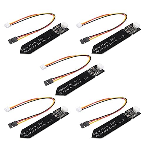Image of Stemedu 5PCS Capacitive Analog Soil Moisture Sensor Module 3.3~5.5V Corrosion Resistant Humidity Detection Sensors DIY Electronic for Arduino & Raspberry Pi