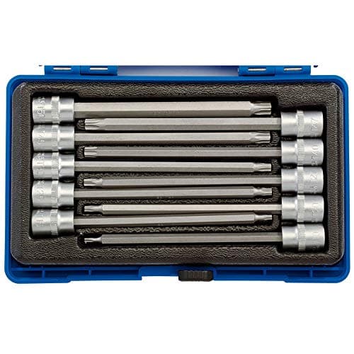 Image of Draper 16311 TX-Star 3/8-Inch Square Drive 150 mm Socket Bit 10 Piece Set