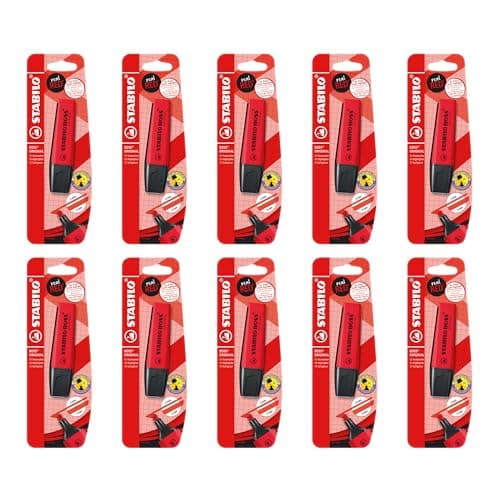 Image of STABILO BOSS ORIGINAL REALRED - Highlighter - 10 x Pack of 1 - Red