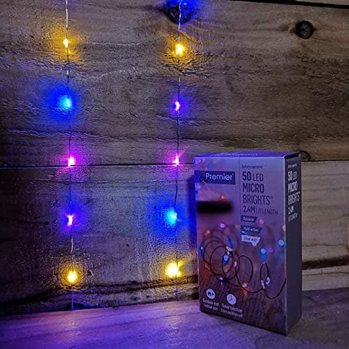 Image of Premier 50 Micro Bright Multi Action Pin Wire Rainbow LED Lights