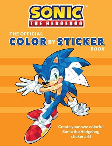 Image of Sonic the Hedgehog: The Official Color by Sticker Book (Insight)