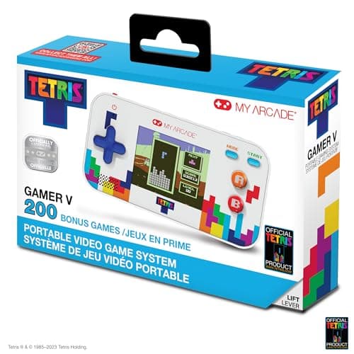 Image of My Arcade DGUNL-7030 Tetris Gamer V Classic Handheld Portable Video Game System (201 GAMES IN 1)